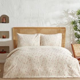 Karaca Home Lotus %100 Pamuk Terracota Tek Kişilik Nevresim Takımı