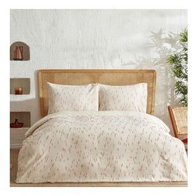 Karaca Home Lotus %100 Pamuk Terracota Tek Kişilik Nevresim Takımı