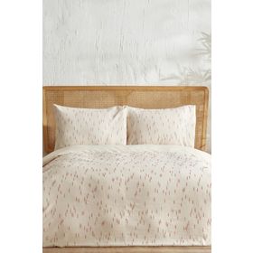 Karaca Home Lotus %100 Pamuk Terracota Tek Kişilik Nevresim Takımı