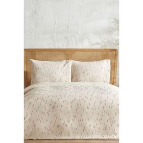 Karaca Home Lotus %100 Pamuk Terracota Tek Kişilik Nevresim Takımı