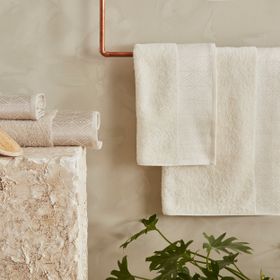 Karaca Home Luica 4 Parça Off White Bej Banyo Baş Havlusu Hamam Seti