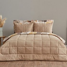 Karaca Home Lydia Çift Kişilik Stripe Comfort Bej Uyku Seti