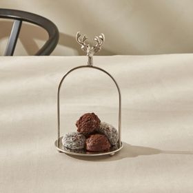 Karaca Home Maison 12x12x20 cm Gümüş İkramlık