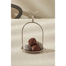 Karaca Home Maison 12x12x20 cm Gümüş İkramlık