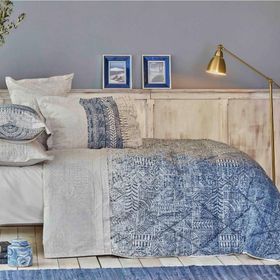 Karaca Home Marea Mavi Çift Kişilik Pamuk Uyku Seti