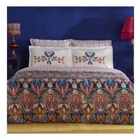 Karaca Home Marsey Multicolor Çift Kişilik Saten Nevresim Takımı