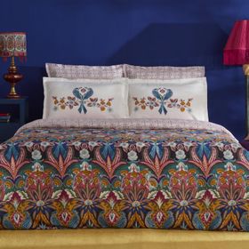 Karaca Home Marsey Multicolor Çift Kişilik Saten Nevresim Takımı