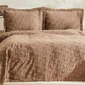 Karaca Home Mary Çift Kişilik Latte Yatak Örtüsü Takımı
