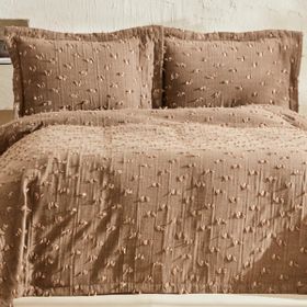 Karaca Home Mary Çift Kişilik Latte Yatak Örtüsü Takımı