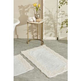 Karaca Home Mathilda Fransız Dantelli 60x100+50x60 cm Gold Paspas Set