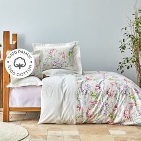 Karaca Home Melosa Pamuk Pembe Çift Kişilik Nevresim Takımı