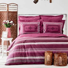 Karaca Home Mesto Bordo Çift Kişilik Nevresim Takımı