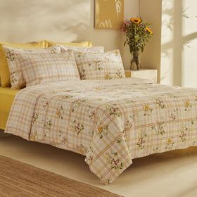 Karaca Home Minella %100 Pamuk Soft Touch Sarı Çift Kişilik Nevresim Takımı