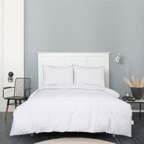 Karaca Home Misha %100 Pamuk İpliği Boyalı Beyaz Çift Kişilik Nevresim Takımı