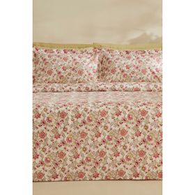 Karaca Home Molly Pembe %100 Pamuk Çift Kişilik Pike Takımı