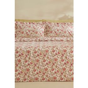 Karaca Home Molly Pembe %100 Pamuk Çift Kişilik Pike Takımı