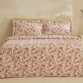 Karaca Home Molly Pembe %100 Pamuk Çift Kişilik Pike Takımı