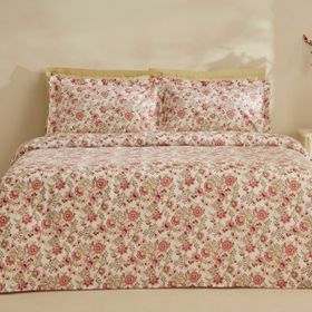 Karaca Home Molly Pembe %100 Pamuk Çift Kişilik Pike Takımı