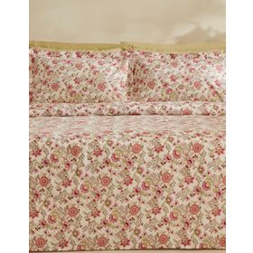 Karaca Home Molly Pembe %100 Pamuk Çift Kişilik Pike Takımı