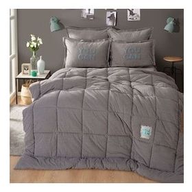 Karaca Home Motto Cotton Comfort Çift Kişilik Gri Uyku Seti