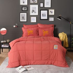 Karaca Home Motto Cotton Comfort Çift Kişilik Mercan Uyku Seti
