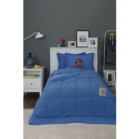 Karaca Home Motto Cotton Comfort Tek Kişilik Mavi Yatak Takımı