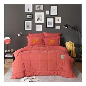 Karaca Home Motto Cotton Comfort Tek Kişilik Mercan Uyku Seti