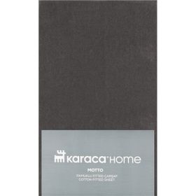 Karaca Home Motto Penye Tek Kişilik Fitted 100x200+30 cm Antrasit Çarşaf