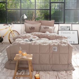 Karaca Home Motto Tek Kişilik Cotton Bej Comfort Uyku Seti