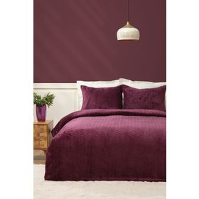 Karaca Home Mürdüm Tek Kişilik Wellsoft Yatak Örtüsü