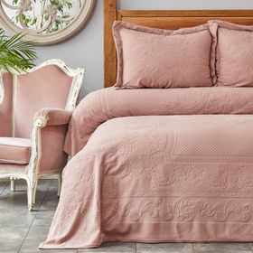 Karaca Home Nancy Pano Pudra Çift Kişilik Yatak Örtüsü Set