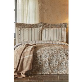 Karaca Home Narle Bej Çift Kişilik Winter Set