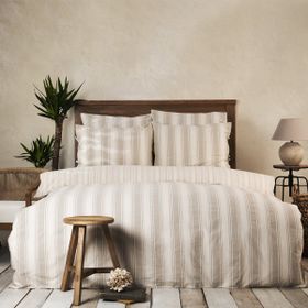 Karaca Home Naturel Line Jerardo Armur Bej Çift Kişilik Nevresim Takımı