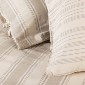 Karaca Home Naturel Line Jerardo Armur Bej Çift Kişilik Nevresim Takımı
