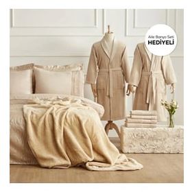 Karaca Home Nehir 14 Parça Aile Gold Banyo Çeyiz Seti