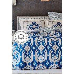 Karaca Home Neos %100 Pamuk Mavi Nevresim Takımı
