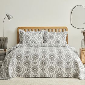 Karaca Home Neos Çift Kişilik Gri Yatak Örtüsü Takımı
