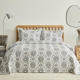 Karaca Home Neos Çift Kişilik Gri Yatak Örtüsü Takımı