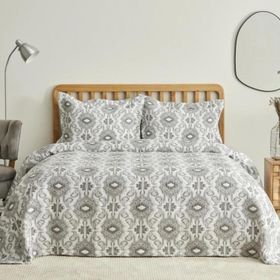Karaca Home Neos Çift Kişilik Gri Yatak Örtüsü Takımı