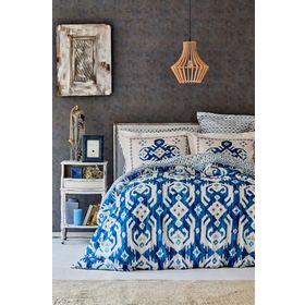 Karaca Home Neos Mavi Pamuk Çift Kişilik Nevresim Takımı