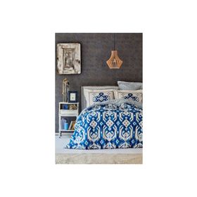 Karaca Home Neos Mavi Pamuk Çift Kişilik Nevresim Takımı