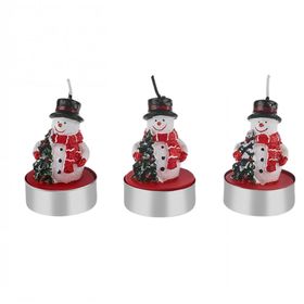 Karaca Home New Year Snowman 3'lü Yılbaşı Tealight Mum