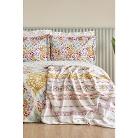 Karaca Home Nido Multicolor Çift Kişilik Nevresim Pike Takımı