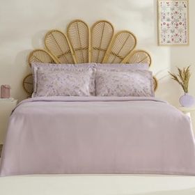 Karaca Home Noa Bambu Açık Mürdüm Çift Kişilik Pike Takımı