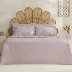 Karaca Home Noa Bambu Açık Mürdüm Çift Kişilik Pike Takımı