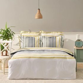 Karaca Home Nolan Yeşil %100 Pamuk Saten Çift Kişilik Nevresim Takımı
