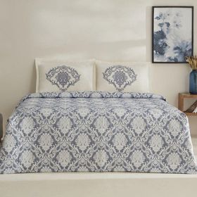 Karaca Home Nolven Indigo Çift Kişilik Yatak Örtüsü Seti