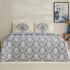 Karaca Home Nolven Indigo Çift Kişilik Yatak Örtüsü Seti