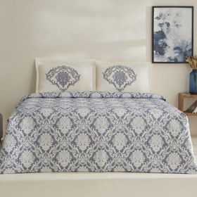 Karaca Home Nolven Indigo Çift Kişilik Yatak Örtüsü Seti