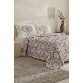 Karaca Home Nolven Mürdüm Çift Kişilik Yatak Örtüsü Seti